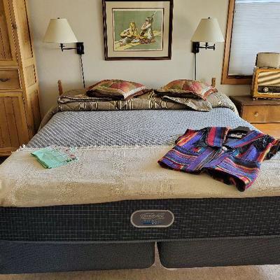 King size Beautyrest Silver Hybrid bed