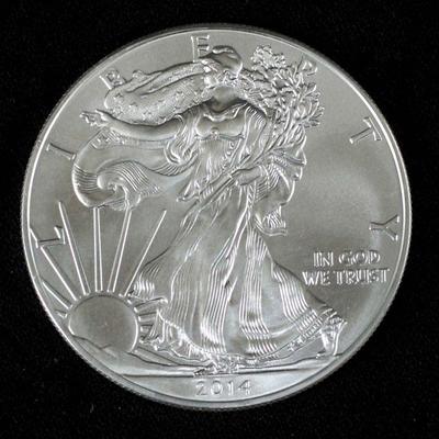 2014 BU American Silver Eagle Dollar Coin