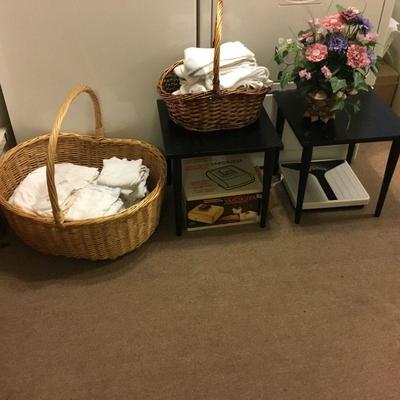 Basket, Underwear, Socks, End Tables, Flower Arrangement, Vaporizer, Scale.