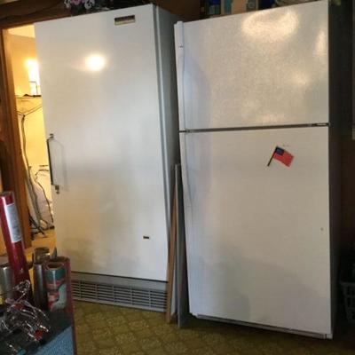 Sears Coldspot Freezer and Refrigerator