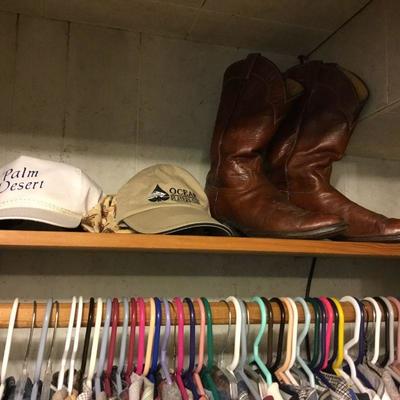 Men's Baseball Caps and Cowboy Boots.