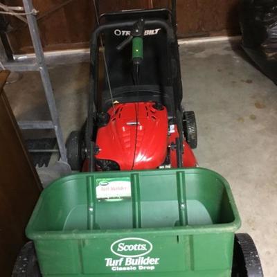 Spreader and Lawn Mower
