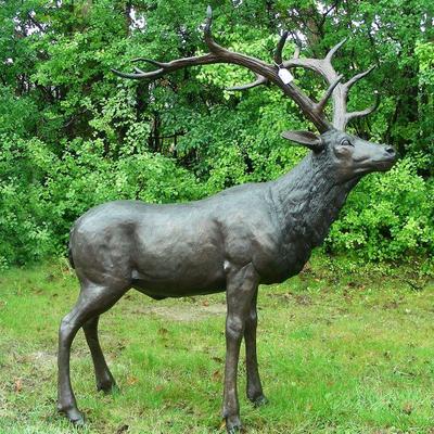 Life Size Bronze Sculpture of Elk