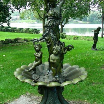 Beautiful Vintage Bronze Fountain
