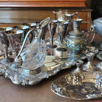 Silver Plate, Weighted Sterling & Other Metals
