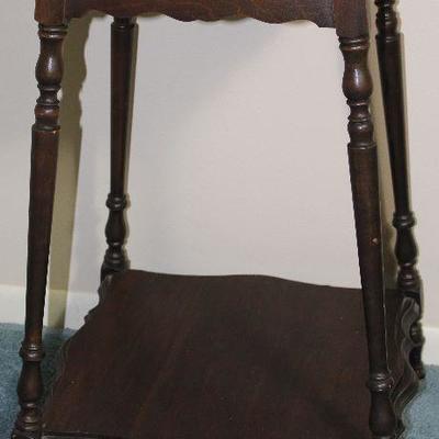 Depression Era Plant Stand 14 x 14 square top 29” Height 