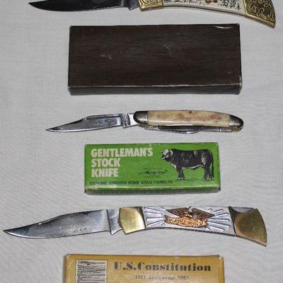 Vintage Knives in original boxes
