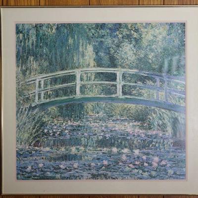 “Water Lilies” by Claude Monet Framed Print 30” x 30.5”