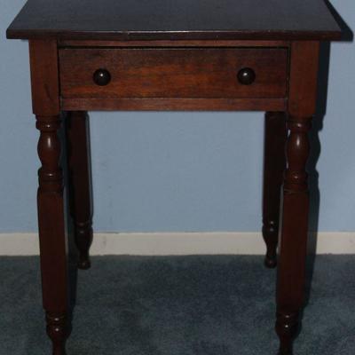 Vintage mahogany side/work table 23” x 23” x 29” H
