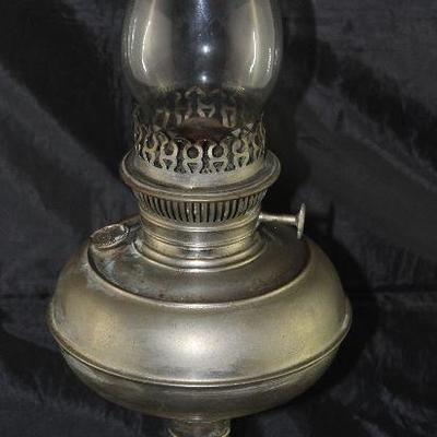 Rayo antique metal oil lamp patented 1884 
