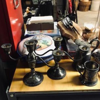 Assorted Sterling & Plated Silver Pieces