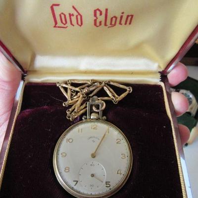 Beautiful vintage Lord Elgin pocket watch
