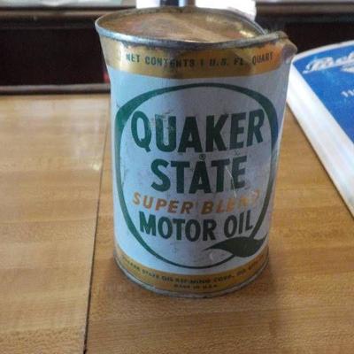 vintage quaker state motor oil can
