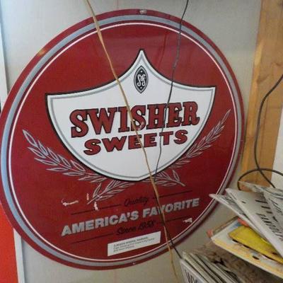 Swisher sweets metal embossed sign man cave