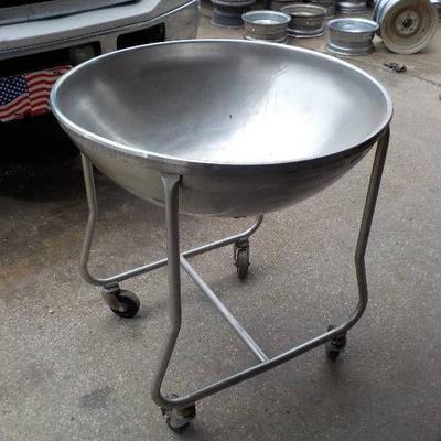 Stainless Steel Industrial mixing salad Bowl & Rol ...