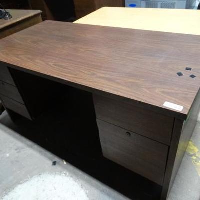 Solid wood executive desk...