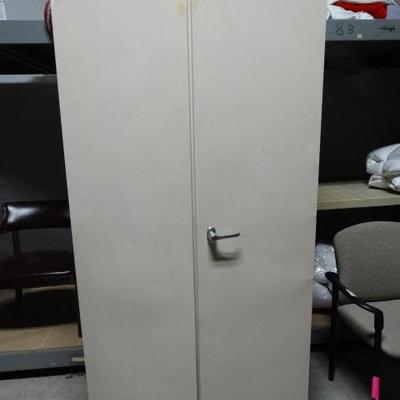 2 door metal storage cabinet