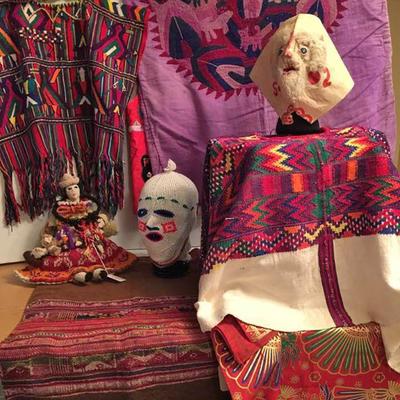 International folk art and textiles, one-of-a-kind art pieces, collected on personal travels to Africa, Mexico, Indonesia, South America,...