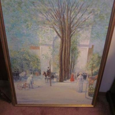 Listed Art Oils, Prints, Lithographs & Artist Proofs  