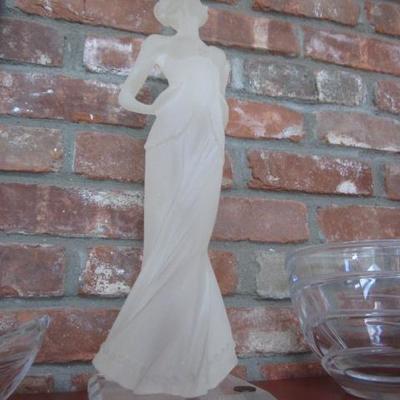 Art Deco Monique Frosted Sculpture Women 