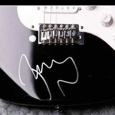 JOHN COUGAR MELLENCAMP HAND SIGNED NEW ELECTRIC GUITAR with GFA COA * Autograph obtained in person before a 2015 show.  GFA: Graphfactory...