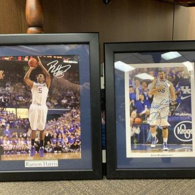 University of Kentucky Basketball Autographed / Signed Photographs - Matted and Framed