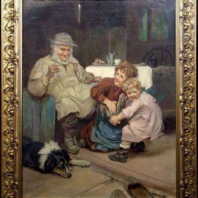 19th Century Oil Painting by Famed British Artist Arthur J. Elsley