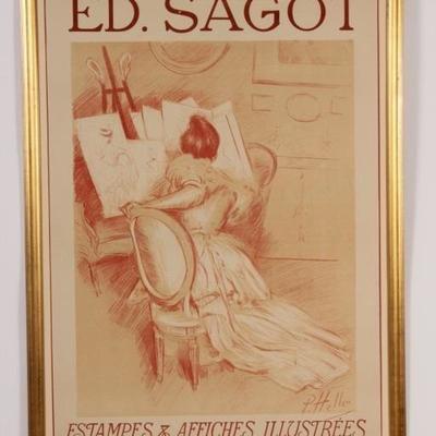 Paul Helleu French 1859-1927 Ed. Sagot Lithograph  