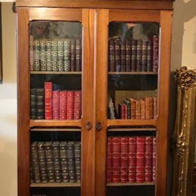 Antique Custom hand-made display / book cabinet from Historic Devon Farms