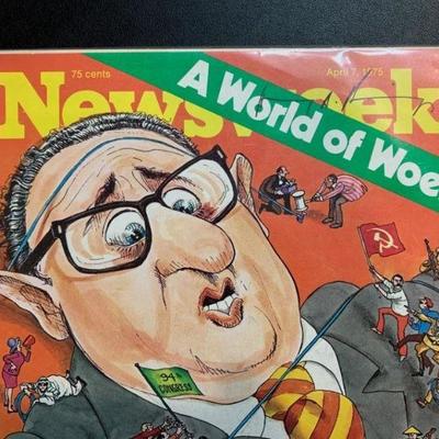 Henry Kissinger Signed Newsweek Cover