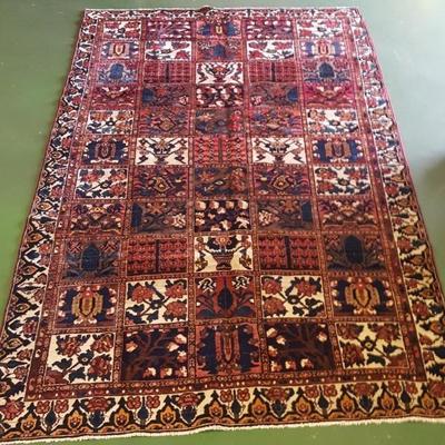 Handmade Wool Bakhtiari Rug 5'7x10'
