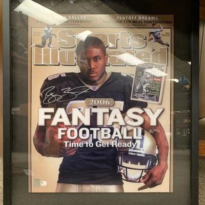 Reggie Bush Signed Sports Illustrated Cover Photo - Matted & Framed under glass