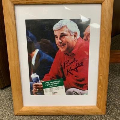 Bobby Knight Autographed / Signed Photograph with COA