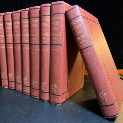 8 Volume Set of Constitutional History by Holst