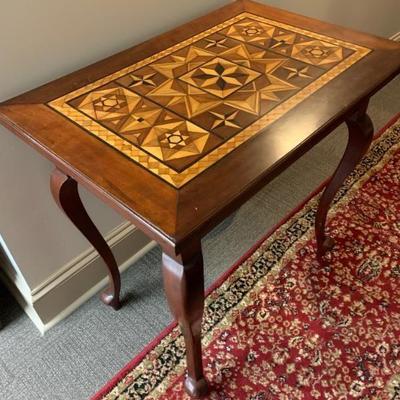 Antique Table with Significant Wood Inlay