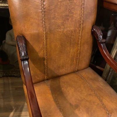 Pair of Matching Leather Chairs