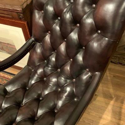 Pair of matching leather chairs