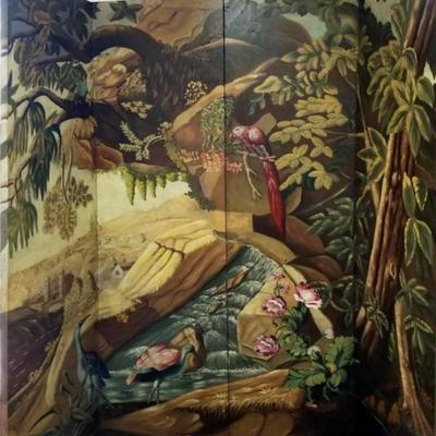 Large Hand Painting MAITLAND-SMITHÂ® Tropical Room Divider / Screen