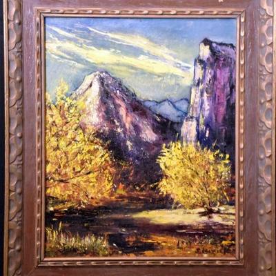 Colorful Impressionism Landscape Oil Painting by Sergei Leinick