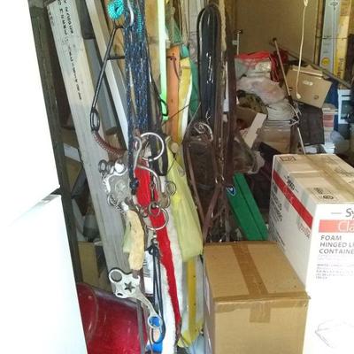 Large lot of horse tack