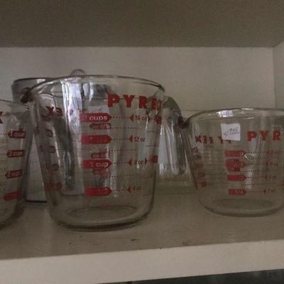 Collection of Pyrex Measuring Cups 