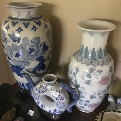 Blue and White Vases 