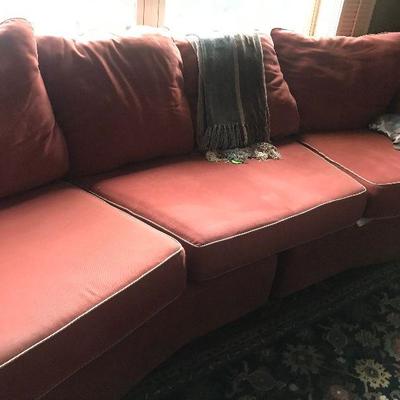 Large Sectional Sofa with Ottoman 