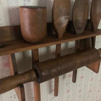 Vintage Wooden Spoon Set 