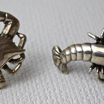 sterling crustacean pins