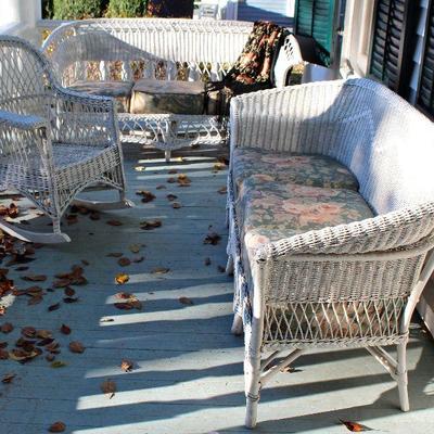sturdy vintage wicker furniture