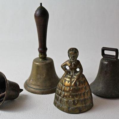 collection of brass bells