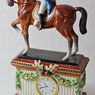 Fitz & Floyd equestrian clock