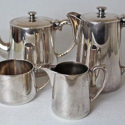 silver plated tea service from England