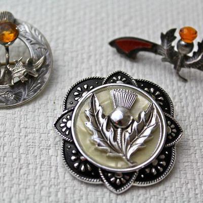 Scottish thistle jewelry